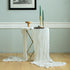 White Gauze Table Runner - Cotton Wedding Decorations Rustic Cheesecloth Fabric Bulk for Boho Party Décor