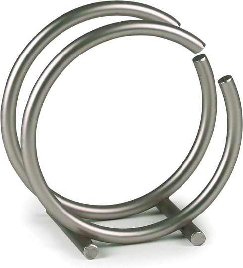 Spectrum Diversified Euro Round Napkin Holder, Satin Nickel, Model Number: 50278