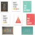 Children Inspire Design The Rules Mini Collection 5x7 Wall Art Prints - Motivational Nursery Decor