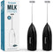 Soquali 2 Pack Milk Frother Handheld Battery Operated - Electric Whisk Coffee Frother
