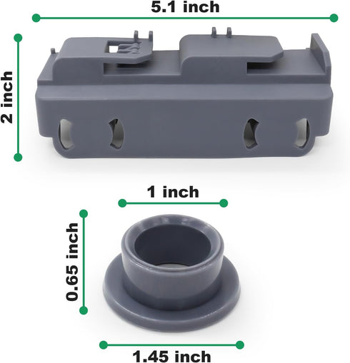 WD28X27241 Dishwasher Rack Carrier And Roller Kit Replacement for GE Hotpoint Haier Replaces Parts AP6990367PDT715SYN2FS GDP645SYN2FS ADT521PGF0BS GDF510PGD2WW GDF570SGF0CC GDF620HGJ5WW (2Pack)