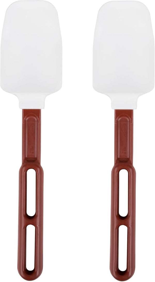 Vollrath High-Temp Spatula SoftSpoons, Set of 2 (10-Inch, Silicone Spoon Blade), White