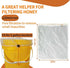 beeuuonx 2 5 Honey Strainer, Pcs Honey Filter Bag Ultra-Fine Mesh Strainer with Adjustable Drawstring, Beginner Honey