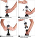 Foho Wine Opener, Multifunctional Wing Corkscrew for Wine and Beer Bottles, Luxury Waiter Corkscrew Set, Black