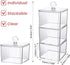 Hair Accessories Organizer for Girls, Clear 3 Stackable Acrylic Holder for Headbands, Bows, and Hair Clips