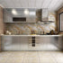 Livelynine Brushed Nickel Peel and Stick Wallpaper, Silver Stainless Steel Contact Paper for Appliances, 15.8x78.8 in