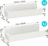 HuggieGems 4 Pack Magnetic Spice Storage Rack Organizer for Refrigerator and Oven, Cream White Fridge Organizers