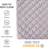 SLEEP ZONE Cooling Mattress Topper King Size, Quilted Fitted Cover, Soft Fluffy Down Alternative, Deep Pocket Grey