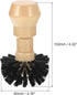 uxcell Coffee Portafilter Cleaning Brush, 1pcs Wooden Handle Coffee Powder Bowl Cleaning Brush, 58mm Espresso Machine Portafilter Brush (Brown) by uxcell