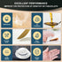 14x24 inch Clear Table Protector, Plastic PVC Desk Cover for Wood Furniture and Glass Dining Tabletop, Waterproof