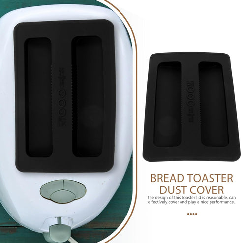 Luxshiny 2 Slice Toaster Cover, Silicone Bread Maker Cover, Dust and Fingerprint Protection for Toaster