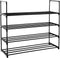 4-Tier Shoe Rack Organizer,16-24 Pairs Metal Shoe Rack for Closet,Shoe Stand,Shoe Shelf,Show