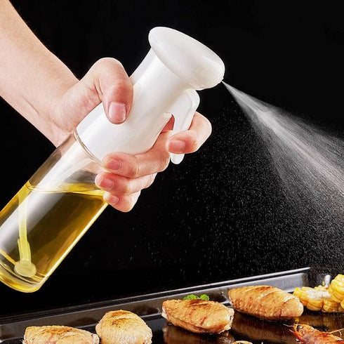 7oz Glass Oil Sprayer for Cooking, Olive Oil Mister, Food Grade Portable Reusable Oil Vinegar Spritzer Sprayer Bottles