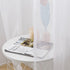 MIULEE White Sheer Curtains 96 inches Long, 2 Panels Solid Color Elegant Voile Drapes for Bedroom Living Room