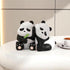 Whbbbj 2pcs Cute Panda Decorative Bookends, Resin Unique Animal Book Ends, Fun Modern Home Sculptures, Modern Panda