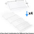Clear Acrylic Spice Drawer Organizer, 4 Tier - 1 Set Seasoning Jars Drawers Insert, Kitchen Spice Rack Tray (Jars not