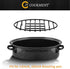 JY COOKMENT Cooling Roasting Rack, Integrated Feet, Enameled Coating, Dishwasher Safe (10inch*6.5inch)