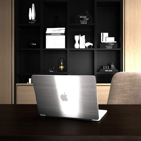 Silver Contact Paper, Thicken Stainless Steel Metallic Waterproof Peel and Stick Wallpaper for Kitchen Cabinets and