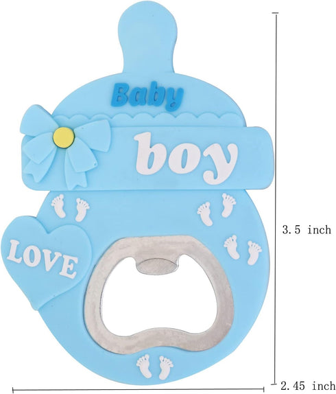 Yuokwer 24 24) pcs Baby Boy Bottle Opener Baby Shower Favor for Guest, Boy Baby Shower Party