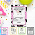Heard the Moos Pink Cow-Themed Birthday Party Invitations for Kids, 20 Fill In Cards with Envelopes by AmandaCreation