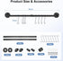 uxcell Wall Mounted Towel Rack, Industrial Pipe Towel Bar, Bathroom Hardware Towel Bar Accessory, Kitchen Pot Rack DIY