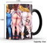Funny White Elephant Coffee Mug, Color Changing Gag Gift for Adults, 11oz Anime Beauty Cup