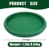 Counter, Hrastany Green Round Wood Decorative Ottoman Tray for Coffee Table Kitchen Living Room, Handcrafted Green