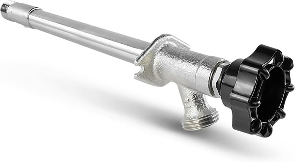 Midline Valve 8 Inch Frost-Free Sillcock, Chrome-Plated Brass Body 1/2" MIP/Sweat Inlet