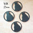 Black Cat Metal Trivet with Feet, Cast Iron, 5.6-Inches Across, Kitchen or Dining Table Decor
