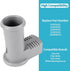5304518968 Dishwasher Lower Spray Arm Support for Frigidaire, Replaces Parts 154252101, 154294101, 154292901,