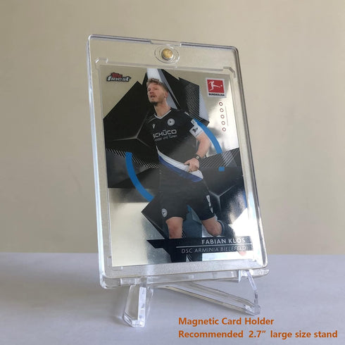 24 Packs Card Stands for Displaying Graded Cards, Challenge Medals, and Casino Chips (2.3 Inch Tall, Clear)