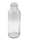 The Dairy Shoppe 1 LTR (33.8 oz) Glass Milk Bottle with Cap. Made in USA,