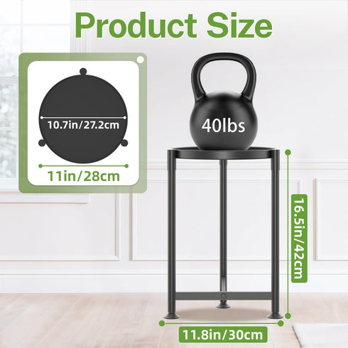 1 16 Inch iDavosic.ly Tier Corner Plant Stand Indoor, Tall Vertical Metal Flower Heavy Duty Pot Holder Shelf Outdoor