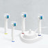 LazyMe Electric Toothbrush Holder with 4 Dust-Proof Covers for Oral-B Electric Toothbrush Series