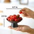 Small Porcelain Footed Bowl, Cute Snack Bowl for Ice Cream, Dessert, Miso Soup, and Condiments