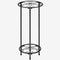CASIMR Plant Stand Indoor Outdoor, Metal Rustproof Flower Shelf 2 Tier 23.9