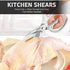 ONEBOM Kitchen Shears 2 Pack - Multi-Function Heavy Duty Sharp 304 Stainless Steel Cooking Shears