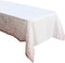 2 Pack Rose Gold Disposable Table Cloths, Plastic Table Cover for Birthday Baby Shower Rectangle Tables 54 x 108 in.