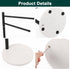 Hand Towel Holder, F-Shape Stand with Marble Base, Stainless Steel Swivel Rack for Bathroom Kitchen Countertop