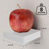 PopiShelves 4 Inch Set 3 Small Floating Shelves for Wall - Mini Square White Shelves for Bedroom, Living Room