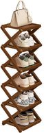 Simcat Shoe Rack for Closet Bamboo Shoe Storage Freestanding Shoe Storage Shelf