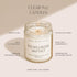 Sweet Water Decor Cinnamon Roll Candle - Fall Scented Soy Candle with 40 Hours Burn Time - 9Oz Gold Lid Clear Jar