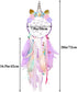QtGirl Dream Catchers for Kids - Unicorn Wall Decor for Girls Bedroom Flower Feather Hanging Decoration