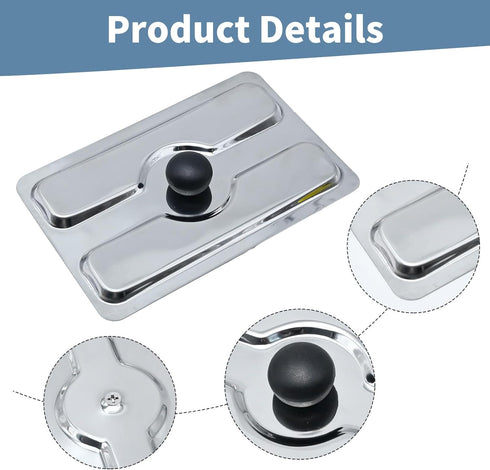 2pcs Toaster Dust Cover, Stainless Steel Top Cover, Electric Bread Maker Upper Cover for Bread Machine