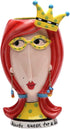 Appletree Design ATD Beauty Queen Vase, 6-1/2-Inch Tall, Pink, Cartoon, Ceramic, Oblong, Distinctive Design