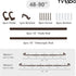 Bronze Wrap Around Curtain Rods 48 to 84 Inch, 5/8 Inch Adjustable Blackout Rod with Brackets, Room Darkening, Brown
