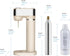 LAZMOQUSA 2 Bottles(1L 0.5L) 60L CO2 Sparkling Water Maker for Home, Soda Streaming Maker with BPA free + Carbonated