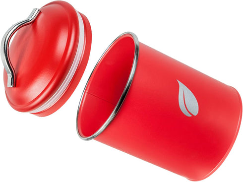 Self-Care Saf-Care Kitchen Canisters, Valentine Red Canister Set with Tight Sealed Lids, Set of 3, SC-002