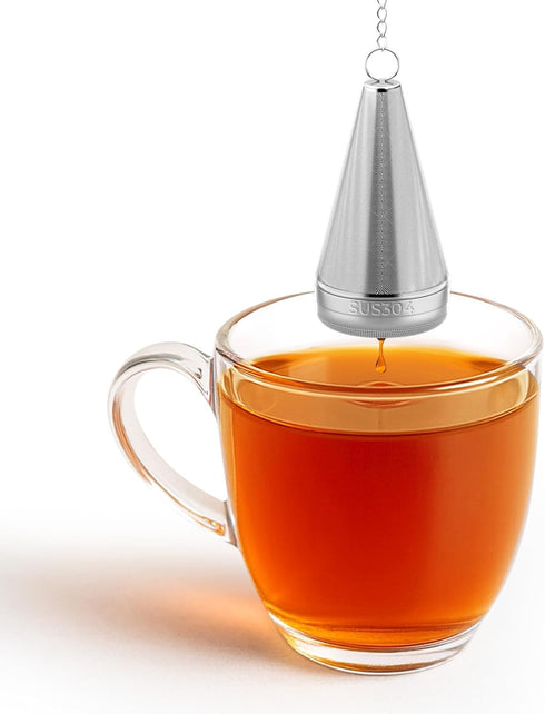 304 1.8 3 Cone Tea Infusers for Loose Leaf Tea, Stainless Steel Tea Strainer Fine Mesh, x Loose Leaf Tea Steeper with a