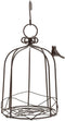 TJ Global Iron Birdcage Hanging Planter, Metal Wire Flower Pot Basket Wrought